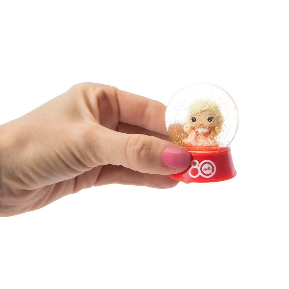 🔥Funko Bitty Pop! Snow Globe Retro Toys: Peaches & Cream Barbie Mattel 80th🔥 - Picture 2 of 4
